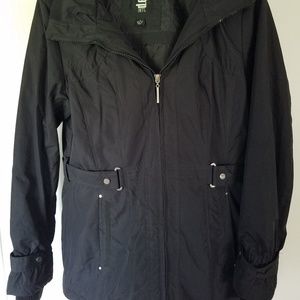 🍭NEW!🍭 BLACK QUILTED LINED HOODED ZIP UP JACKET